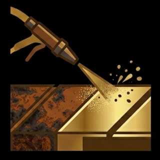 Icon Vorbehandlung & Strahlen – ProPulver Leistung